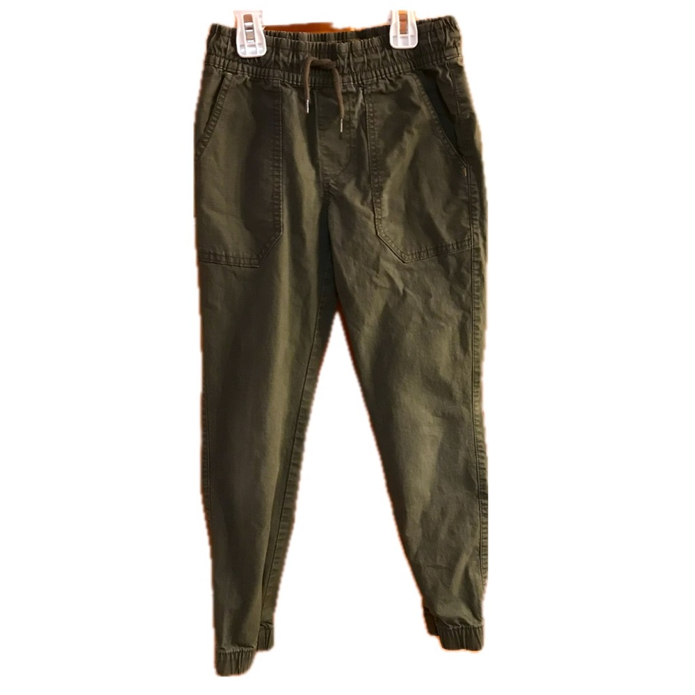 Girls Art Class Khaki Green Pull On Pants